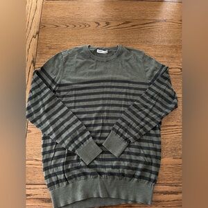 Green Striped Sweater